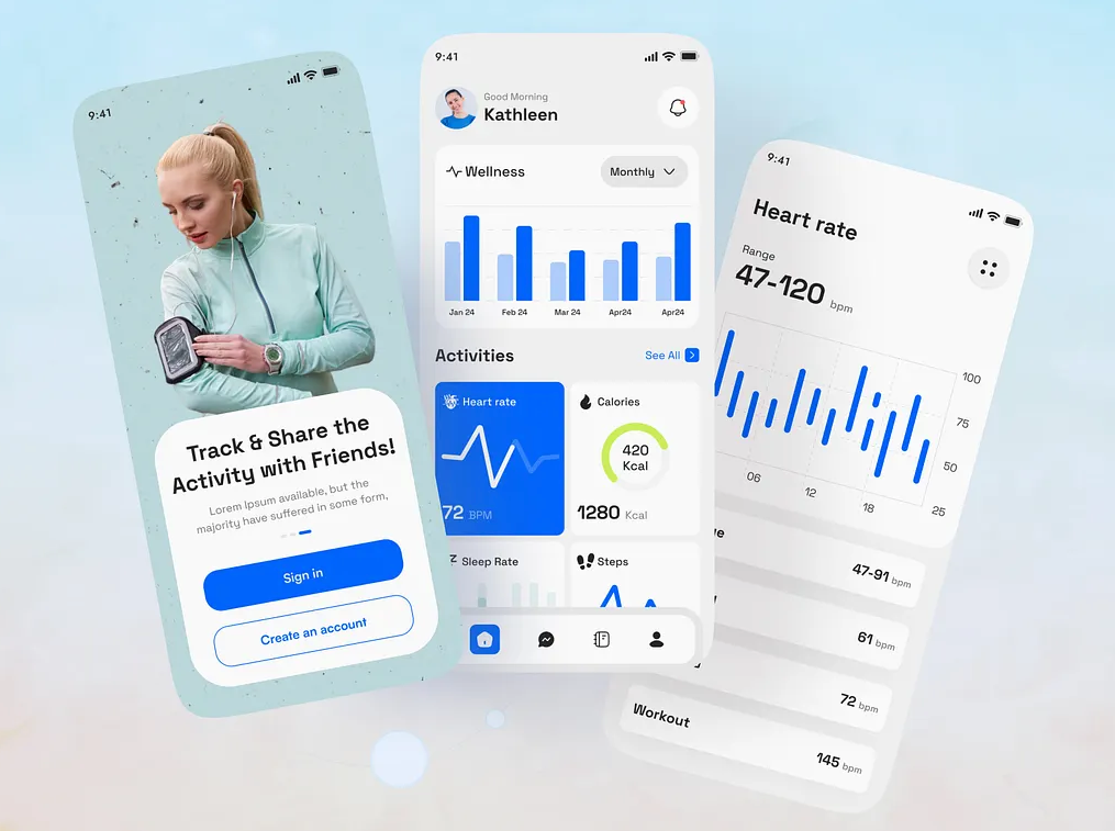 HealthTrack Mobile — Mobile Application product screenshot
