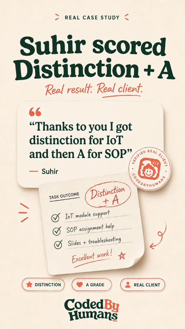 Suhir scored a Distinction for IoT and an A for SOP — read the case study