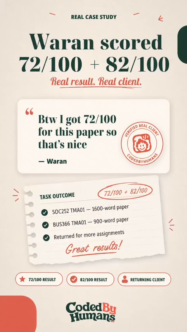 Waran came back for more — one paper scored 72/100, another 82/100